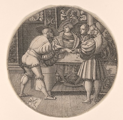 Men Playing a Game of Dice