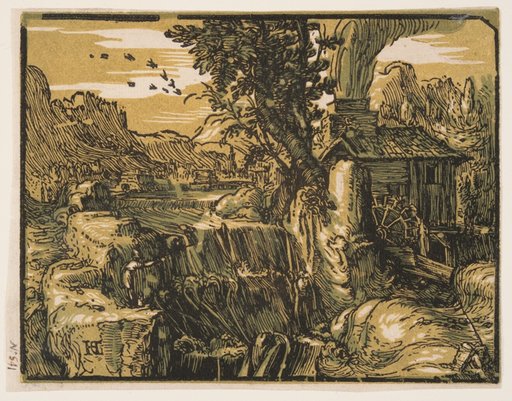 Landscape with a Waterfall