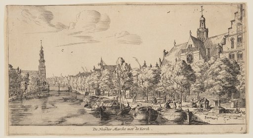De Noorder Marckt met de Kerck, from Views of Amsterdam