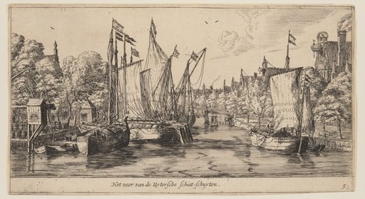 Het veer van de Uytersche Schiet-Schuyten, from Views of Amsterdam