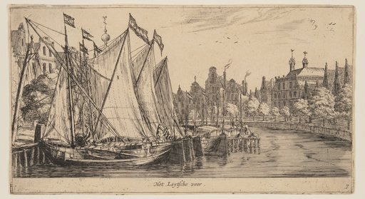 Het Leytsche veer, from Views of Amsterdam