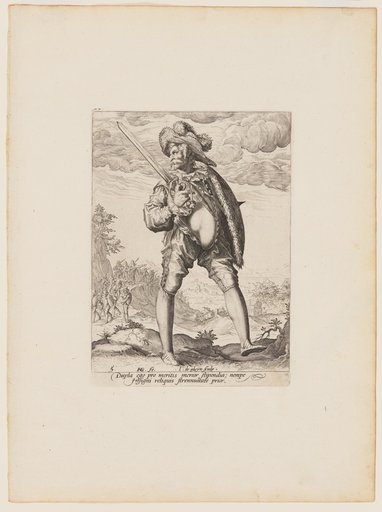 Soldier, Armed with Broadsword and Shield, from Officers and Soldiers of the Bodyguard of Emperor Rudolph II
