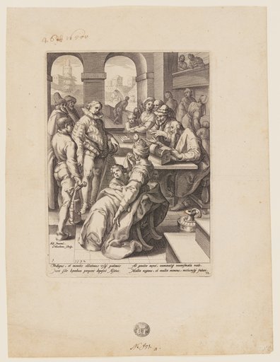 The Prodigal Son Receiving his Inheritance, from The History of the Prodigal Son