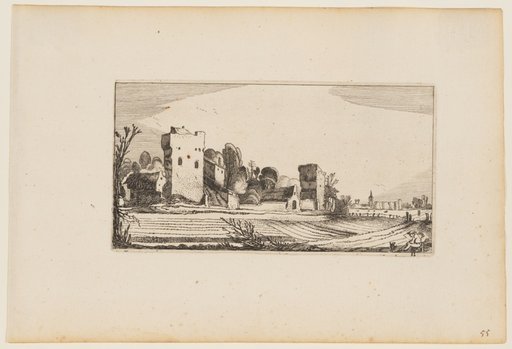 Fields Before Ruins Transformed into Farms, from Twelve landscapes with Figures