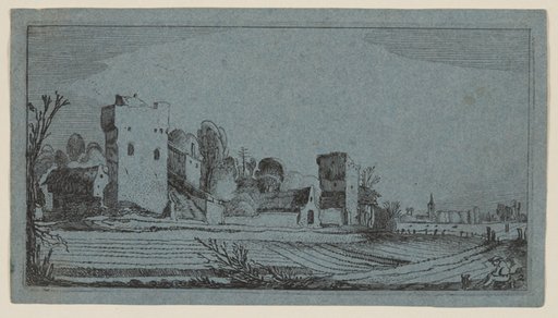 Fields Before Ruins Transformed into Farms, from Twelve landscapes with Figures