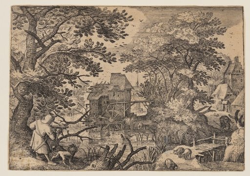 River Landscape with a Sportsman