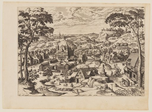 Saint Anthony Abbot, from Landscapes with Biblical Subjects and Saints