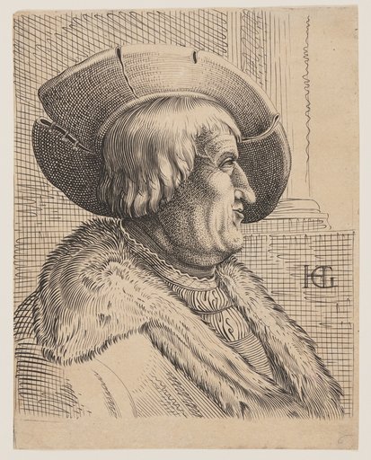 Fantasy Portrait of an Old Man in Profile