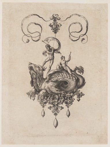 Designs for Pendants with Sea Monsters