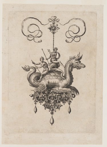 Designs for Pendants with Sea Monsters
