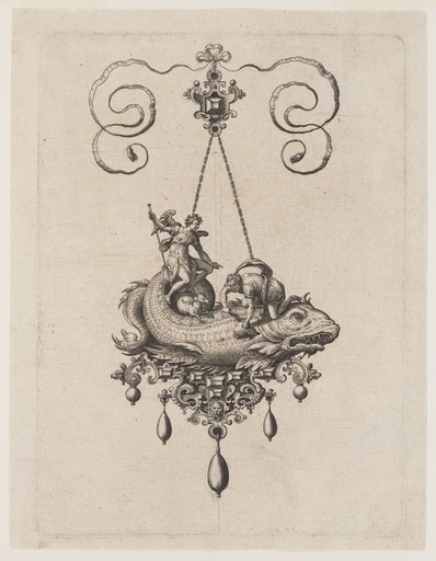 Designs for Pendants with Sea Monsters