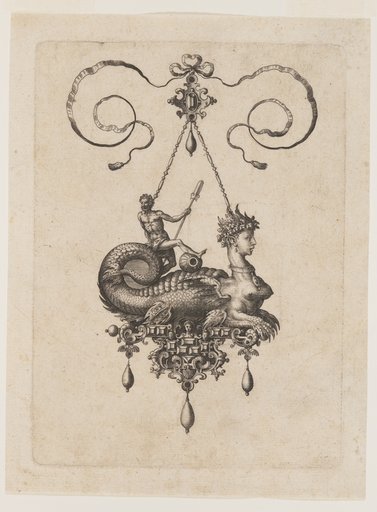 Designs for Pendants with Sea Monsters