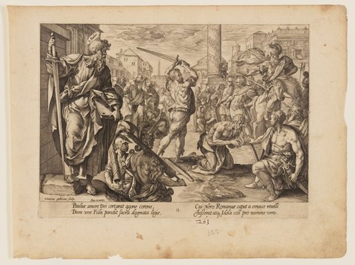 The Martyrdom of St Paul, from The Martyrdom of Christ and the Apostles