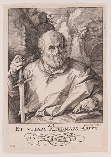 St Matthias, from Christ, the Apostles and St Paul with the Creed