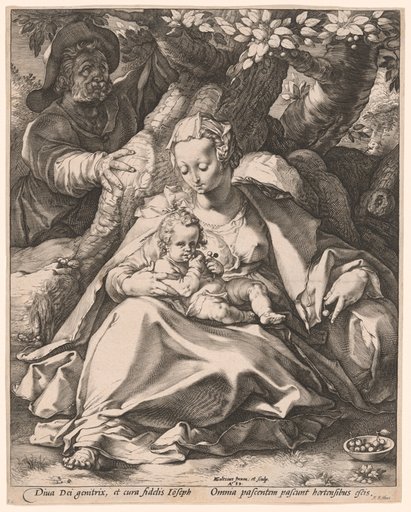 The Holy Family under a Cherry Tree