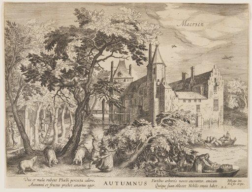 Maersen - Autumn, from The Seasons, View of Castles in the Vicinity of Amsterdam