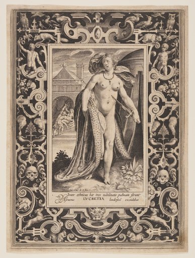 Lucretia, plate one from The Nine Worthies