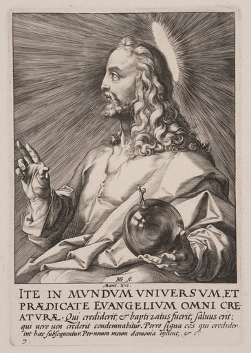 Christ (as Salvator Mundi), from Christ, the Apostles and St Paul with the Creed
