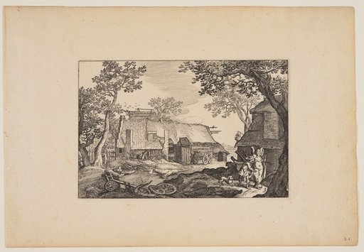 Tobias and the Angel, from Landscapes (Verscheyden aerdige Lanthuysen...)