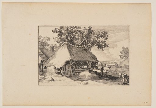 A Barn, from Landscapes (Verscheyden aerdige Lanthuysen...)