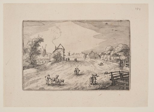 The Road Toward Leiden, from Views in the Surroundings of Haarlem (Plaisante Plaetsen)