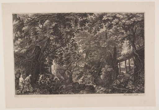 Scene Eight: A Forest with a Wooden Bridge, from Eight Scenes from Bohemia