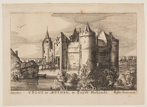 The Castle of Muiden (in reverse), from Four Castles in Holland and Utrecht