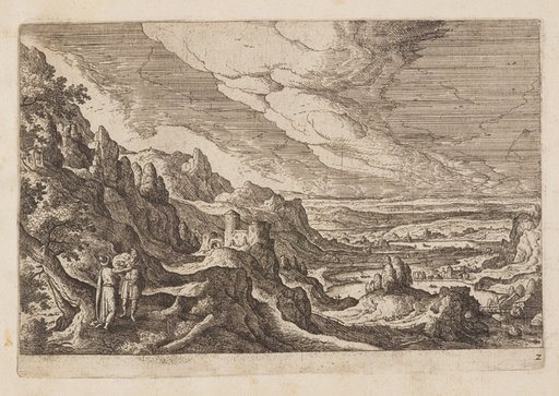 Plate 2, from Landscapes with Scenes from the Old and New Testament and Ovid’s Metamorphoses