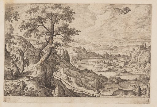 Plate 5, from Landscapes with Scenes from the Old and New Testament and Ovid’s Metamorphoses