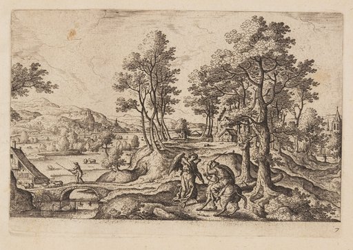Plate 7, from Landscapes with Scenes from the Old and New Testament and Ovid’s Metamorphoses