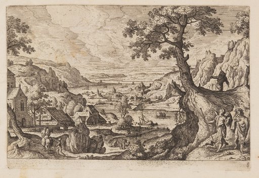 Plate 8, from Landscapes with Scenes from the Old and New Testament and Ovid’s Metamorphoses