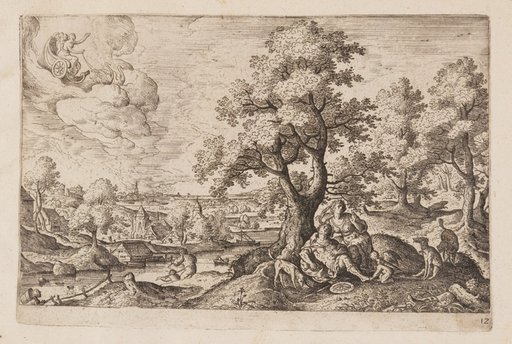 Plate 12, from Landscapes with Scenes from the Old and New Testament and Ovid’s Metamorphoses