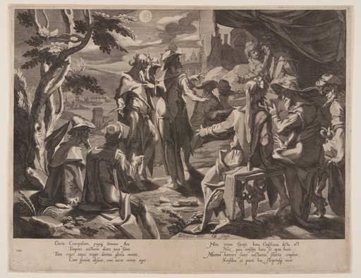 Areopagite Judges of Athens, plate 8 from Thrones of Justice (Thronus Iustitiae)
