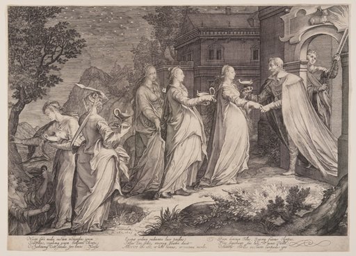 Wise Virgins Received by Our Lord, from Parable of the Wise and Foolish Virgins
