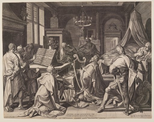 David Playing the Harp