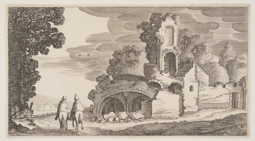 Ruins Along a Road, from Landscapes (Playsante Lantschappen)