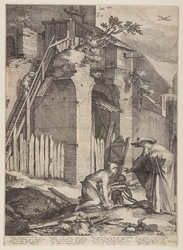 Prophet Elijah with the Widow Zarephath