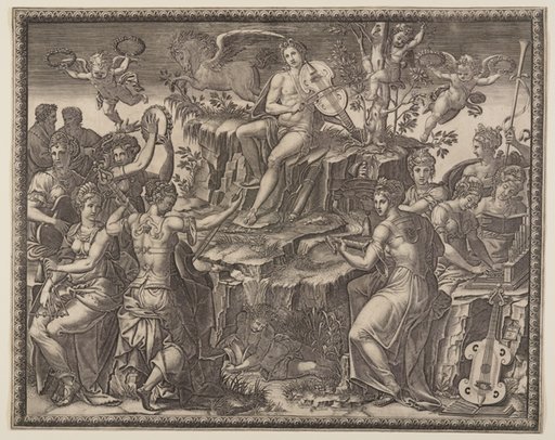 Apollo and the Muses on Mount Parnassus