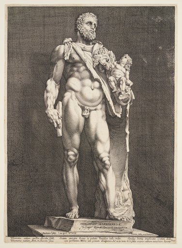 The Emperor Commodus as Hercules, from Three Famous Antique Statues at Rome