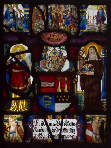 Heraldic Panel with the Arms of Fridoinus Summerer, Abbot of Muri, Switzerland