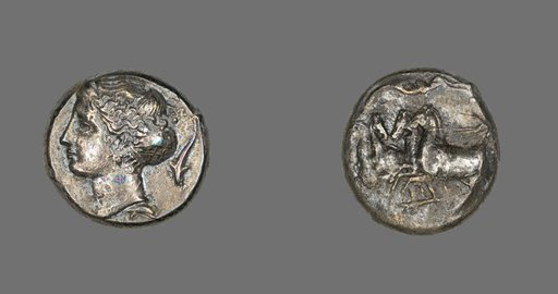 Tetradrachm (Coin) Depicting the Nymph Arethusa