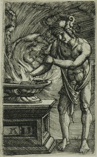 Mucius Scaevola Burning his Hand