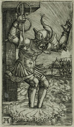 Horatius Cocles Leaping into the Tiber