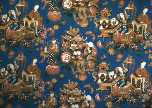 A Chinese Tea Party (Furnishing Fabric)