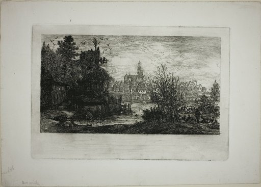 City with Stone Bridge
