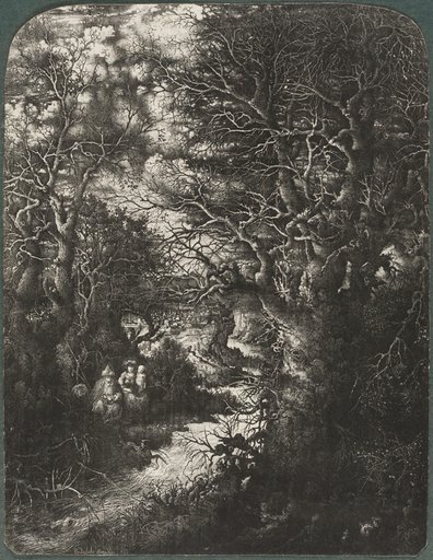 The Holy Family at Rest Beside a Stream