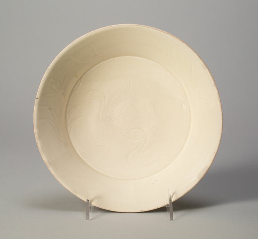 Dish with Ducks and Water Plants