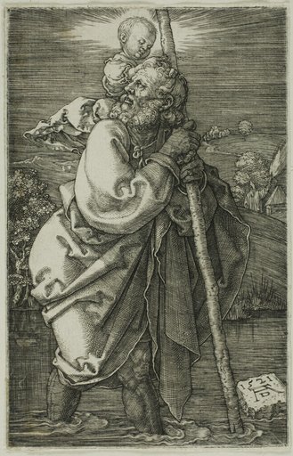St. Christopher Facing to the Left