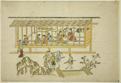 A House of Courtesans, from the series "The Appearance of Yoshiwara (Yoshiwara no tei)"
