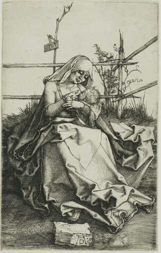 Madonna on a Grassy Bank